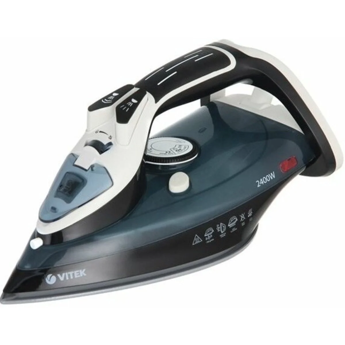 Утюг VITEK VT-8304 BK (2400вт, 350мл, 140г/мин, керам)
