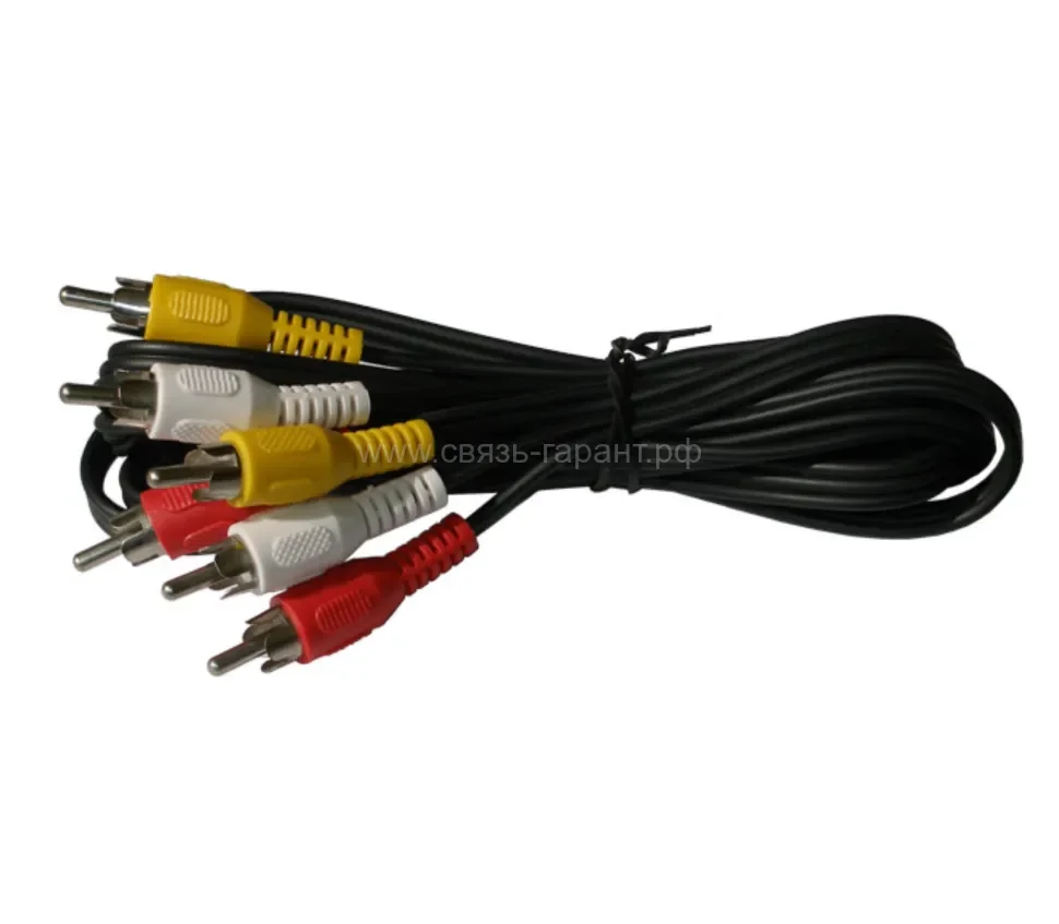 Кабели 3RCA-3RCA 1,5м SELENGA в упаковке