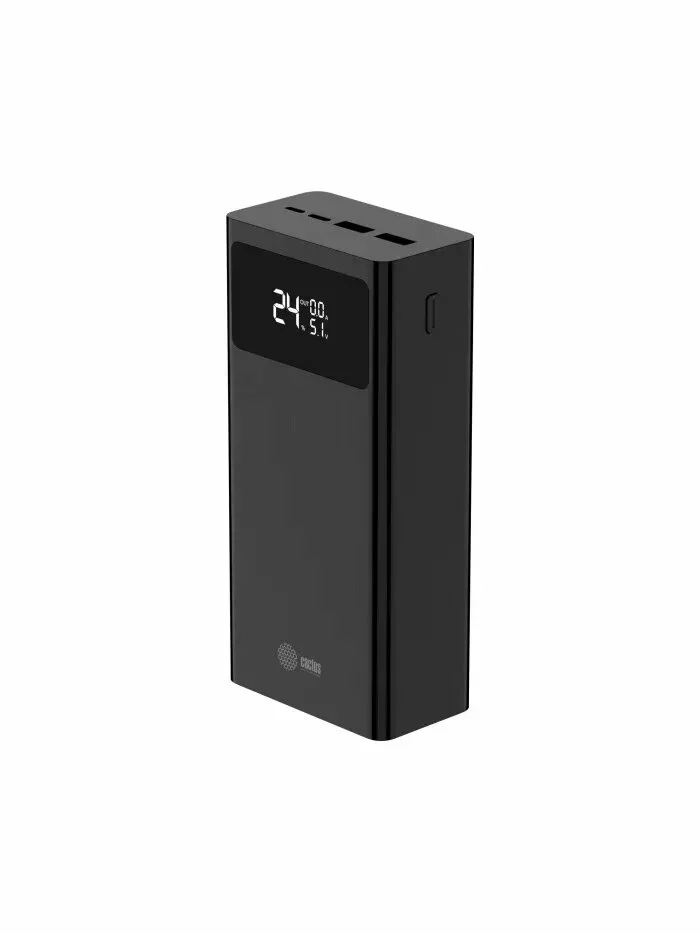 Портативный аккумулятор Cactus CS-PBFSKA-30000 30000mAh 22.5W 4.5A USB-A/USB-C черный