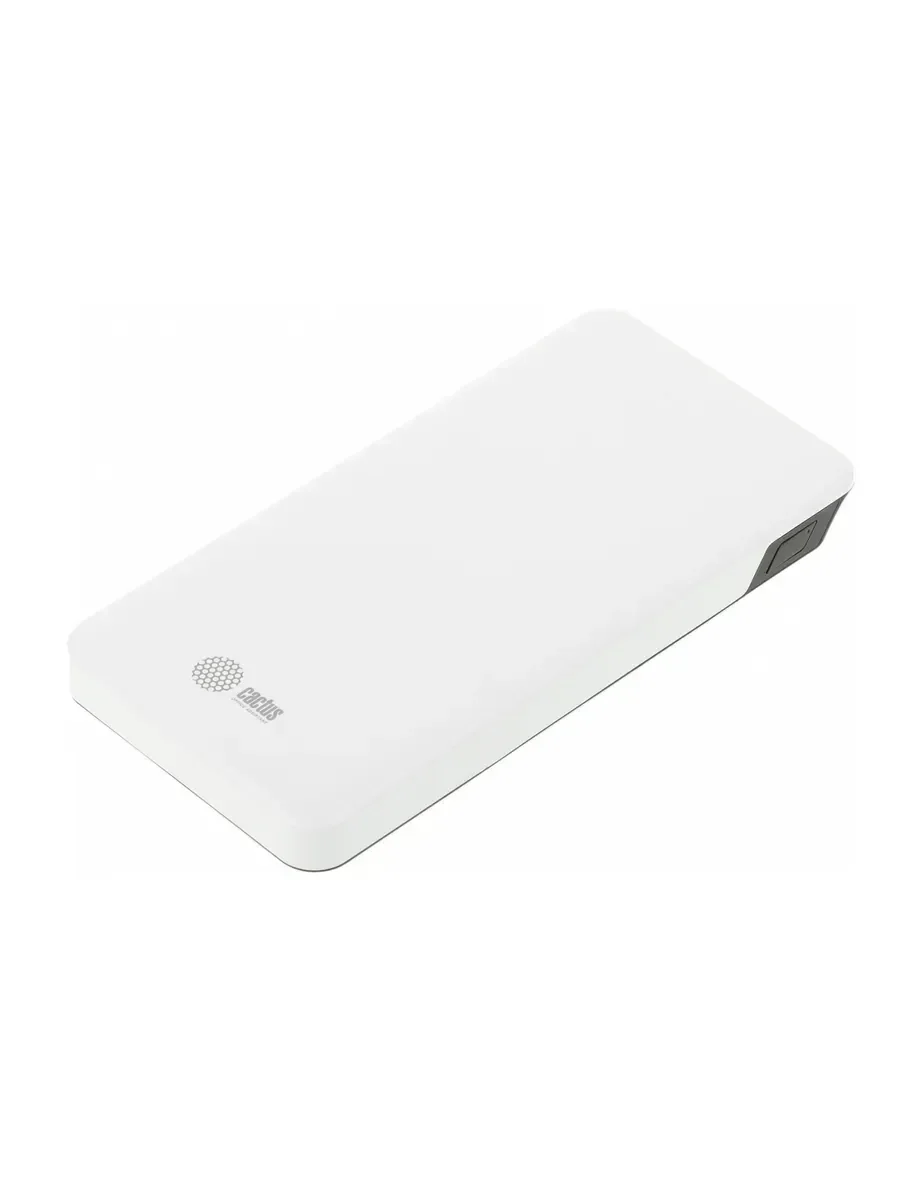 Портативный аккумулятор Cactus CS-PBFSKT-10000 10000mAh 2.1A 2xUSB белый