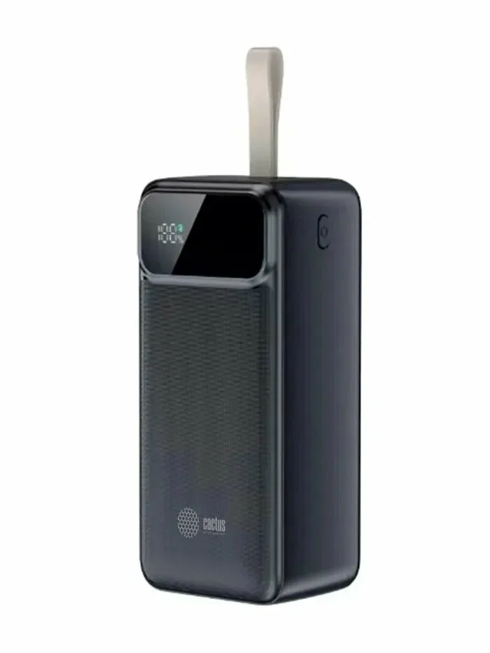 Портативный аккумулятор Cactus CS-PBFSND-40000 40000mAh 65W 3A черный