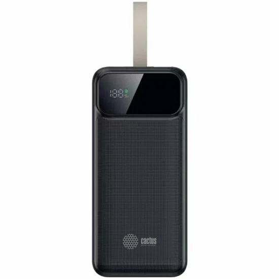 Портативный аккумулятор Cactus CS-PBFSND-40000 40000mAh 65W 3A черный