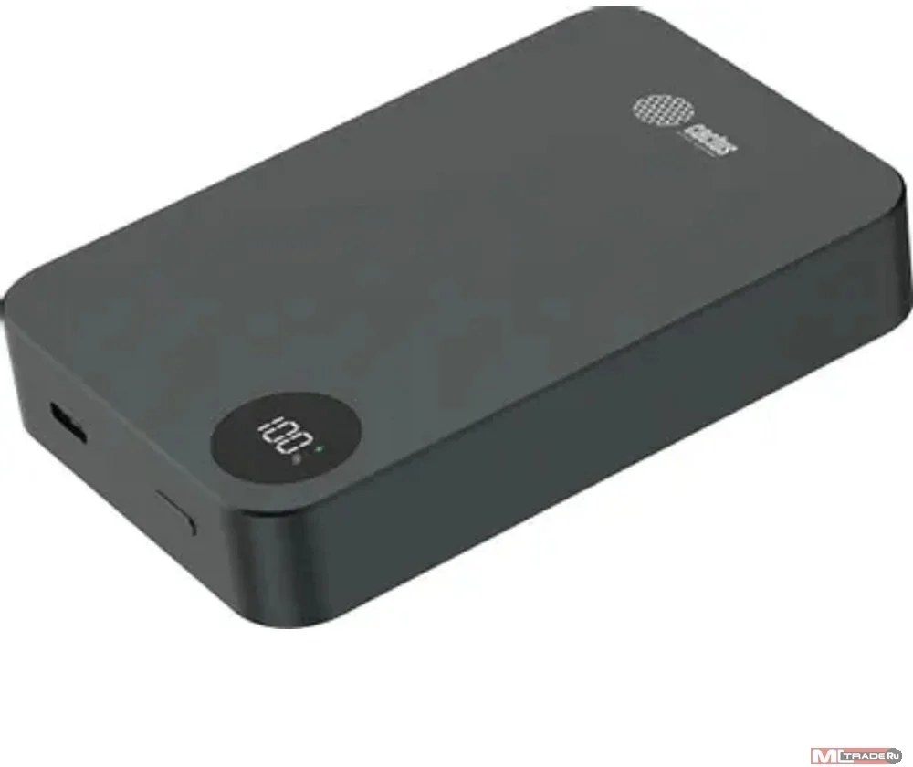Портативный аккумулятор Cactus CS-PBFSTA-10000 10000mAh 22.5W 4.5A USB-C беспров.зар. серый