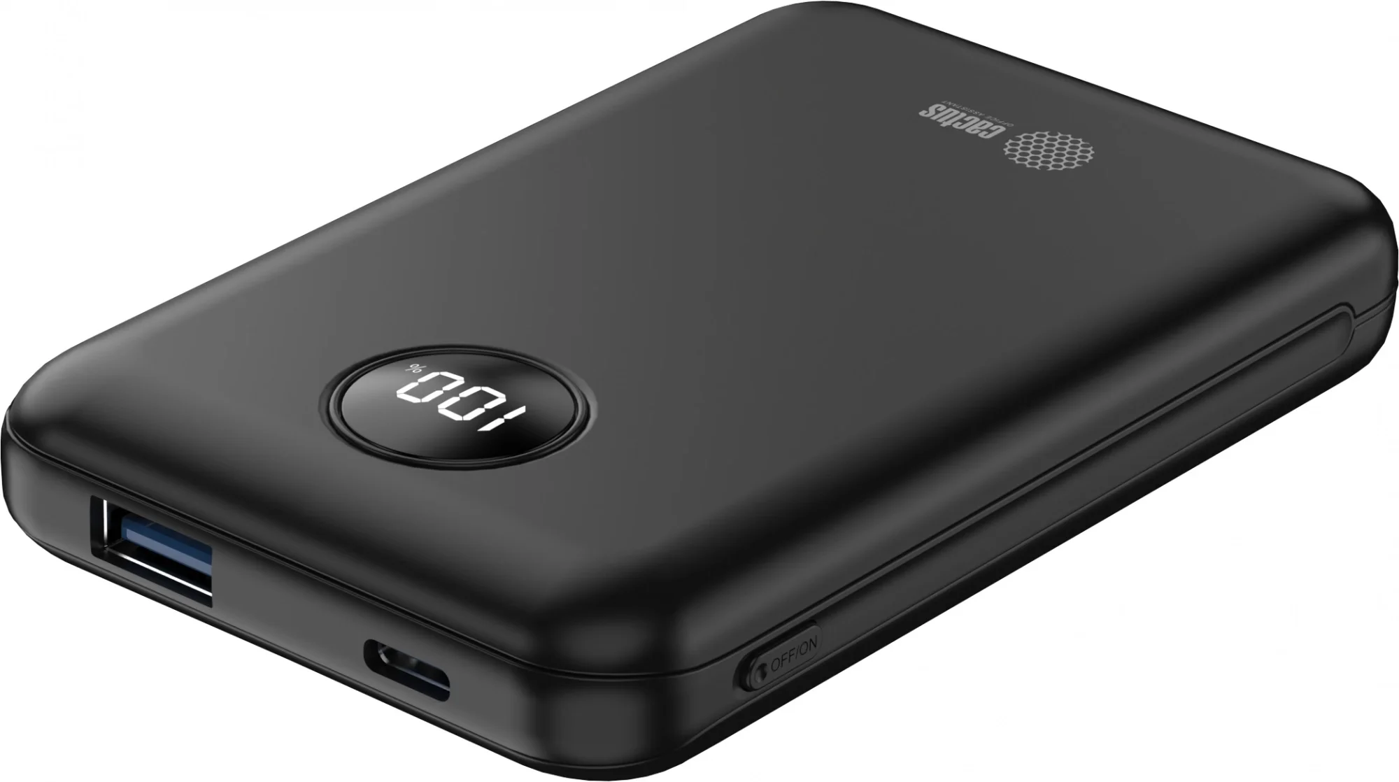 Портативный аккумулятор Cactus CS-PBFSUA-10000 10000mAh 22.5W 4.5A USB-C беспров.зар. черный