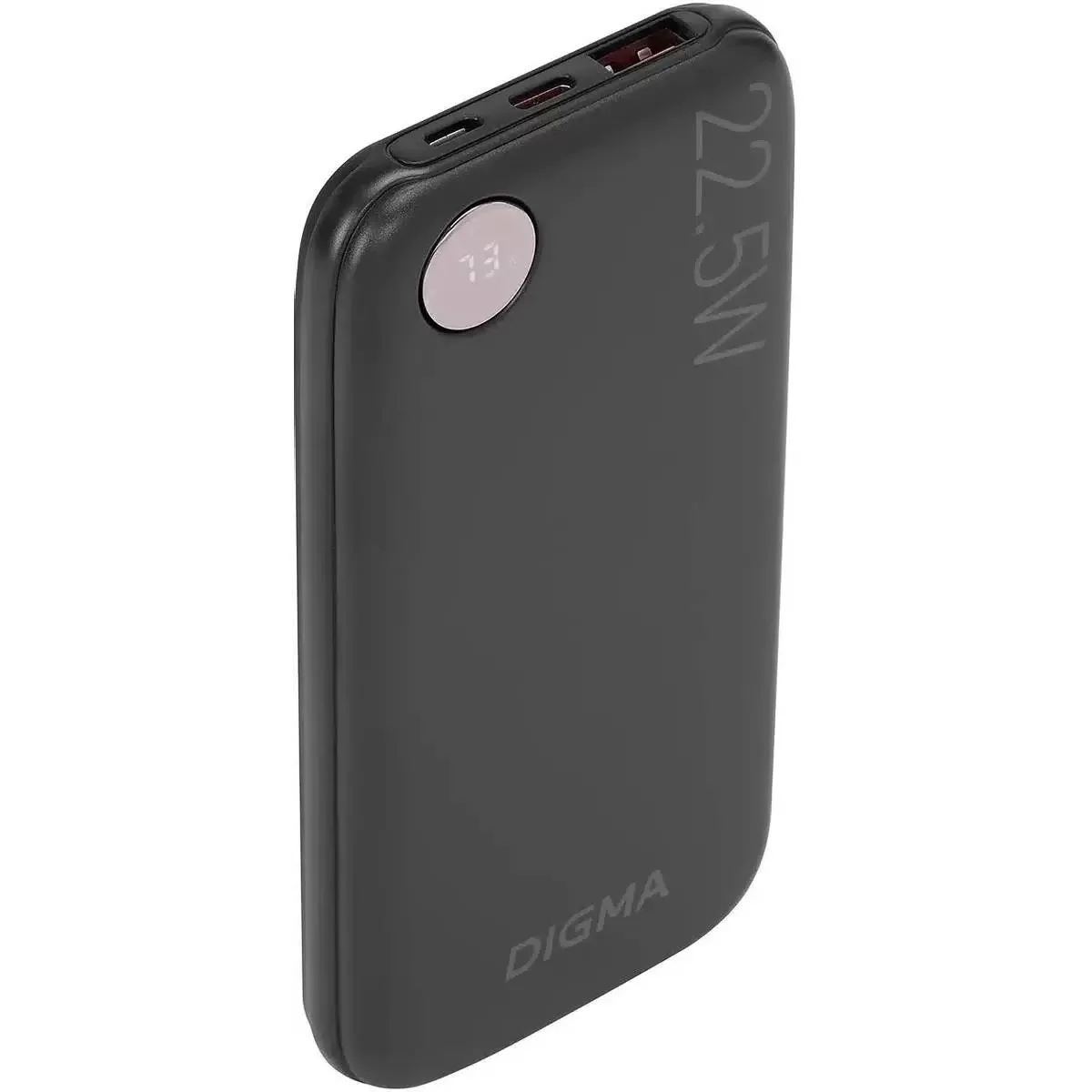 Портативный аккумулятор Digma DGPF10B 10000mAh QC3.0/PD3.0 22.5W 3A USB-A/USB-C черный