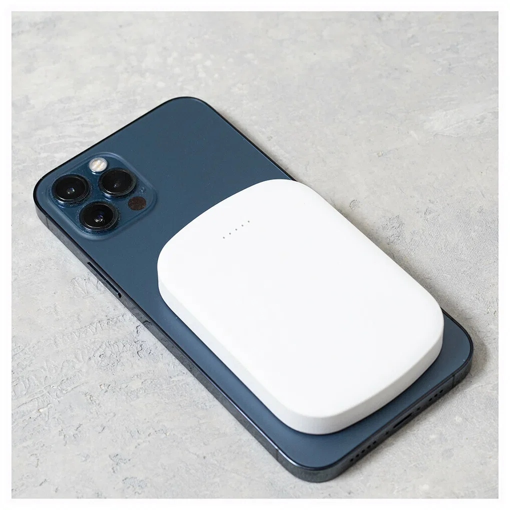 Портативный аккумулятор OLMIO QM-05, 4200mAh, 20W PowerDelivery, 15W wireless, белый