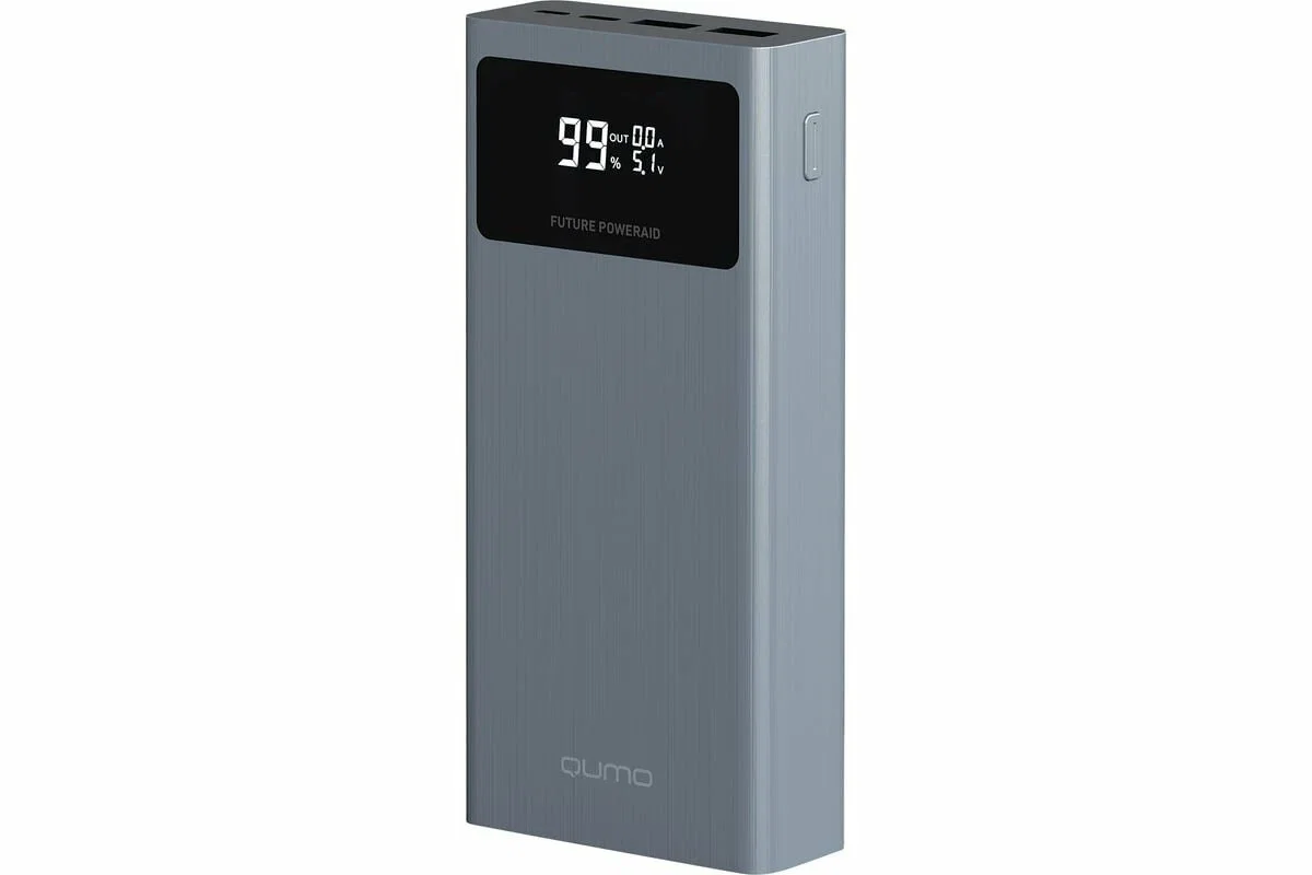 Портативный аккумулятор QUMO Future PowerAid 20000mAh темно-серый FPA-20C-S1