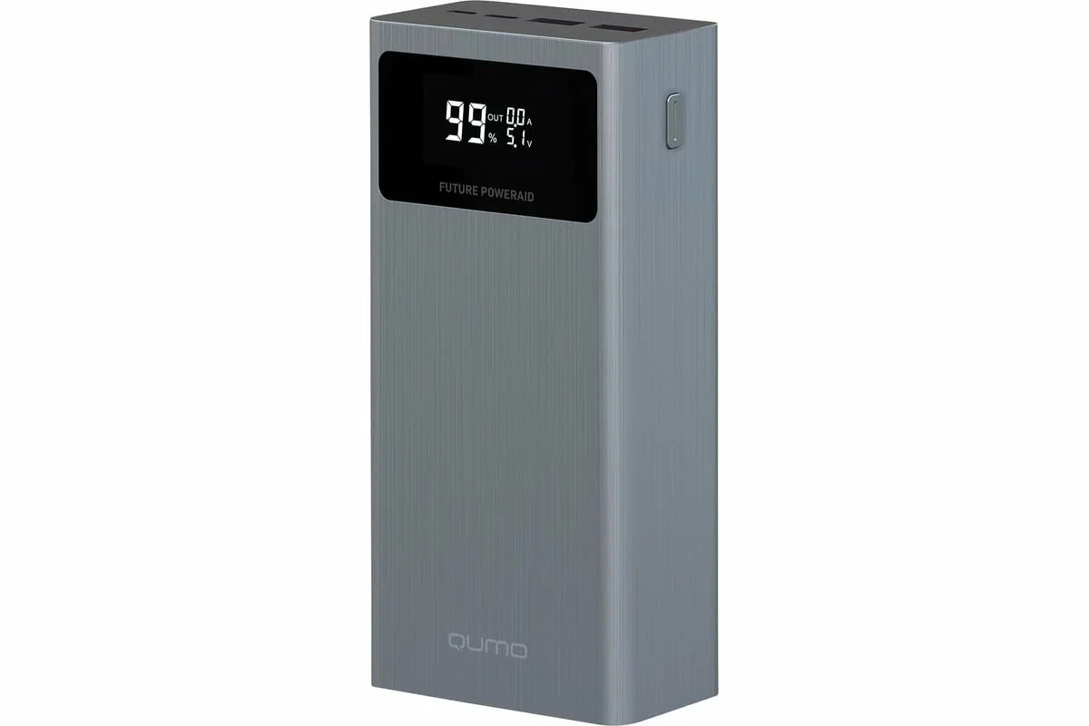 Портативный аккумулятор QUMO Future PowerAid 30000mAh темно-серый FPA-30C-S1