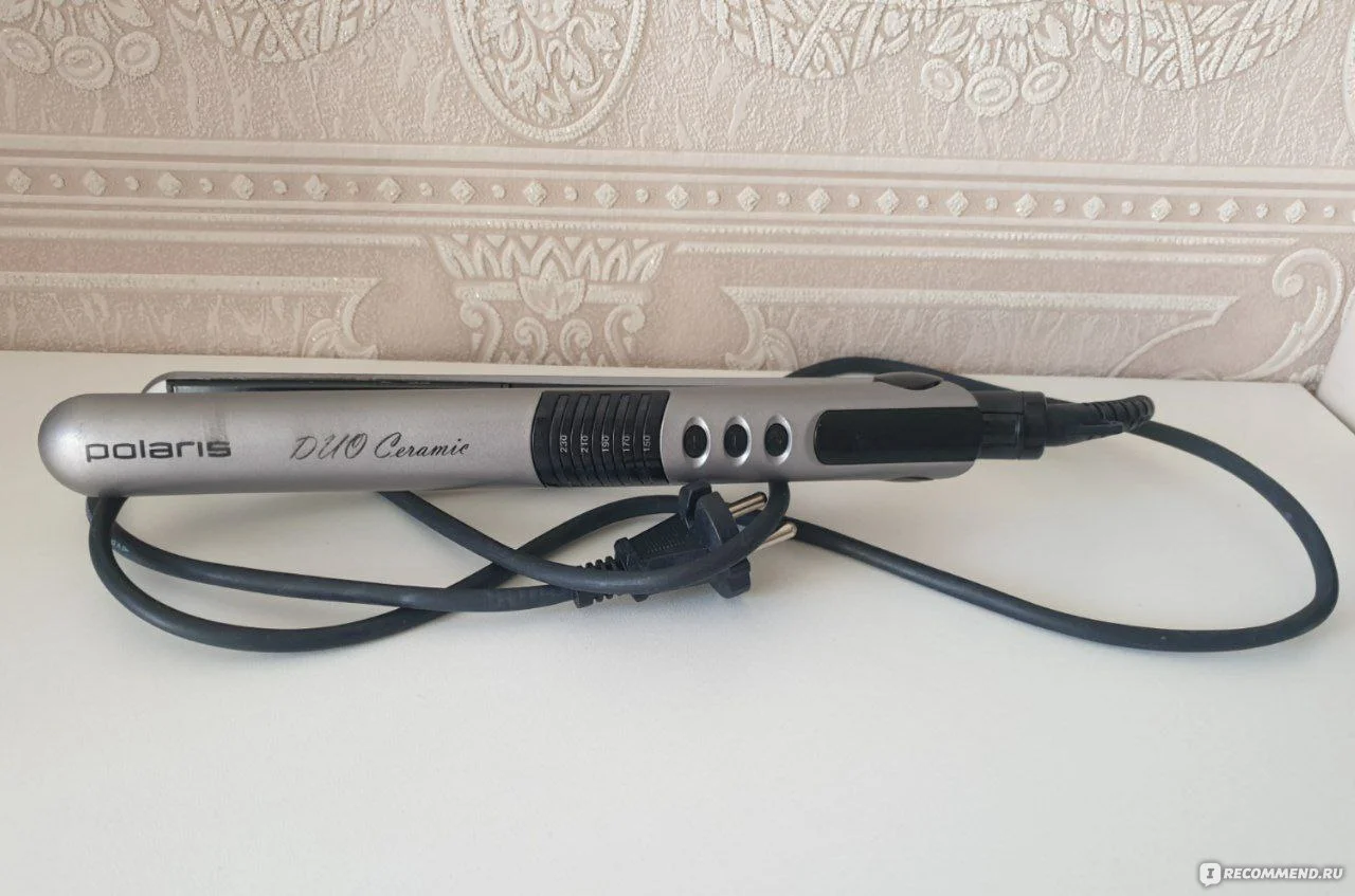 Выпрямитель Polaris PHS-2405К бирюзовый, 34 Вт, LED рег.t,5режимов