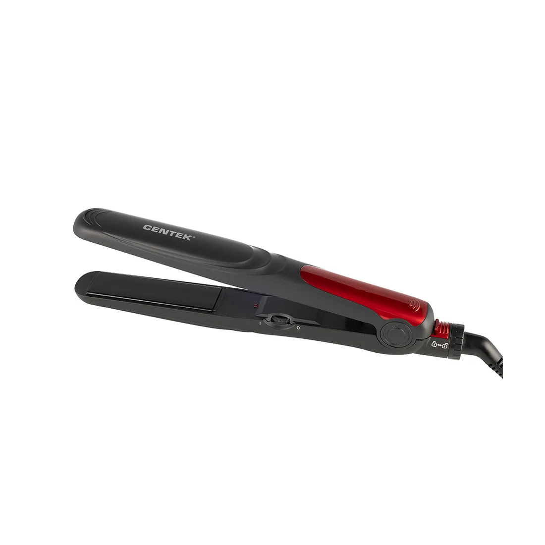 Выпрямитель для волос Centek CT-2008 черный/красный, 26 мм, 240 °C, 1 режим