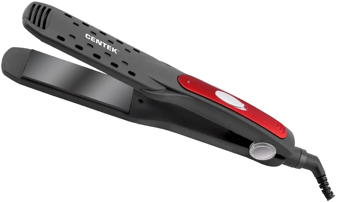 Выпрямитель для волос Centek CT-2009 черный/красный, 32 мм, 200 °C, 1 режим