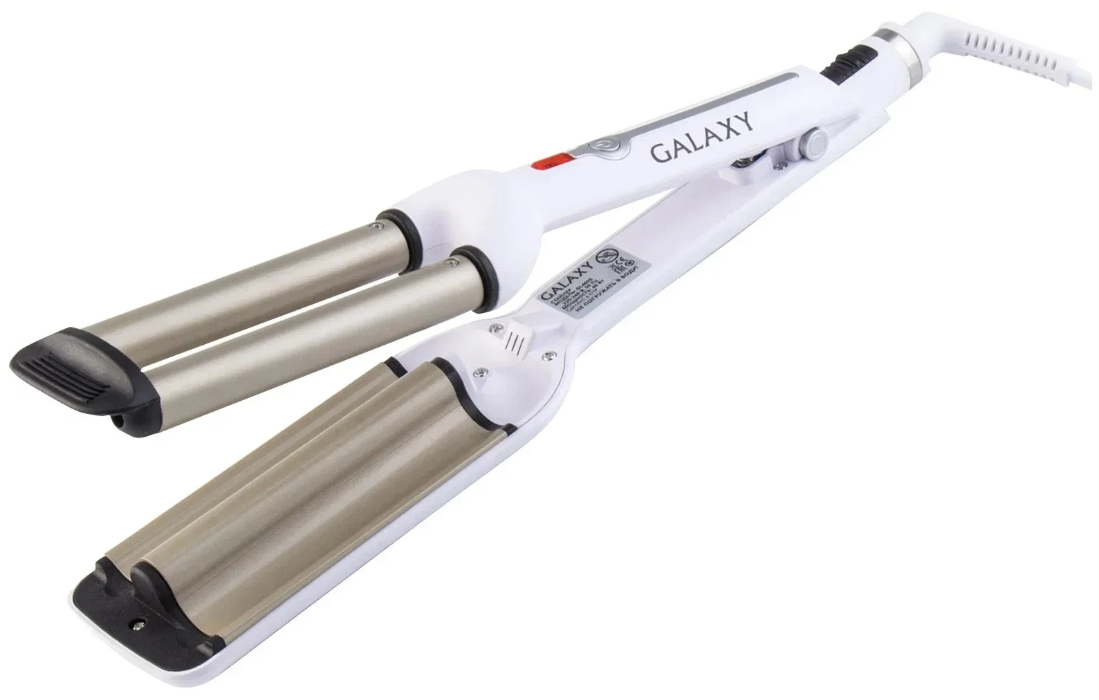 Стайлер GALAXY GL 4602 (Мощность 40Вт, максимальная температура 200^(o)С, нагревательный элемент с защитой от перегрева, два нагревательных элемента д