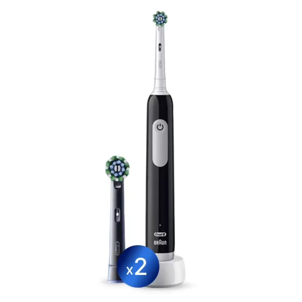 Набор электрических зубных щеток Oral-B Pro Series 1 бирюзовый/черный