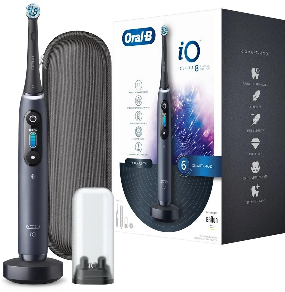 Электрическая зубная щетка Oral-B iO Series 8 Limited Edition Onyx черный