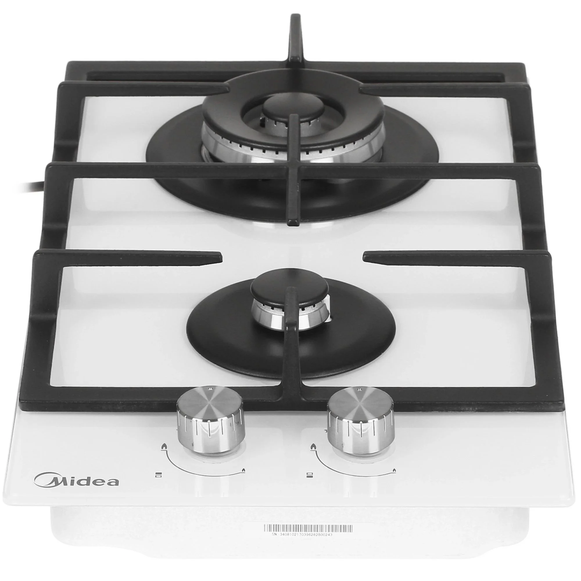 Газовая варочная поверхность Midea MG3260TGW белый