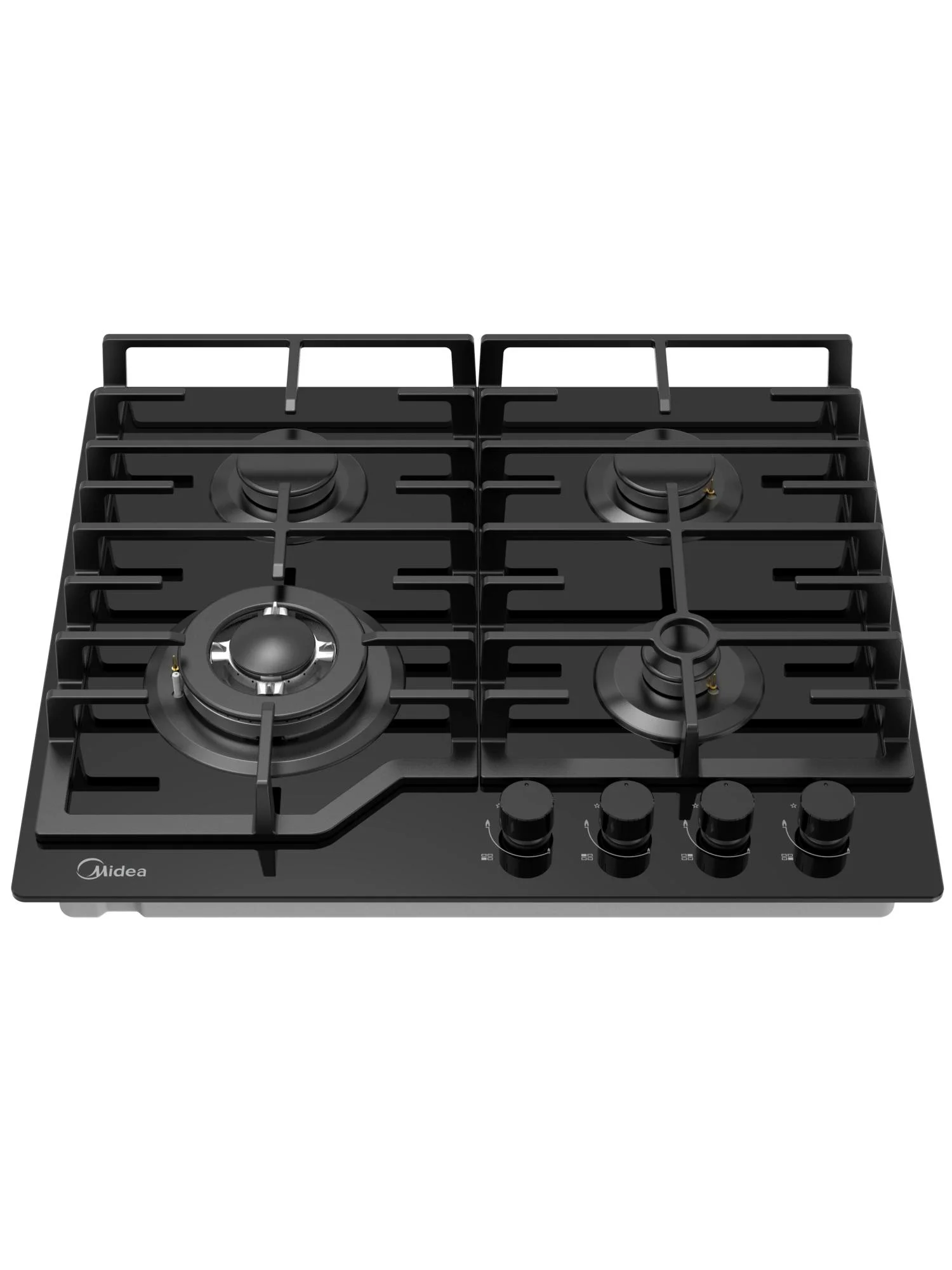 Газовая варочная поверхность Midea MG693TGB черный