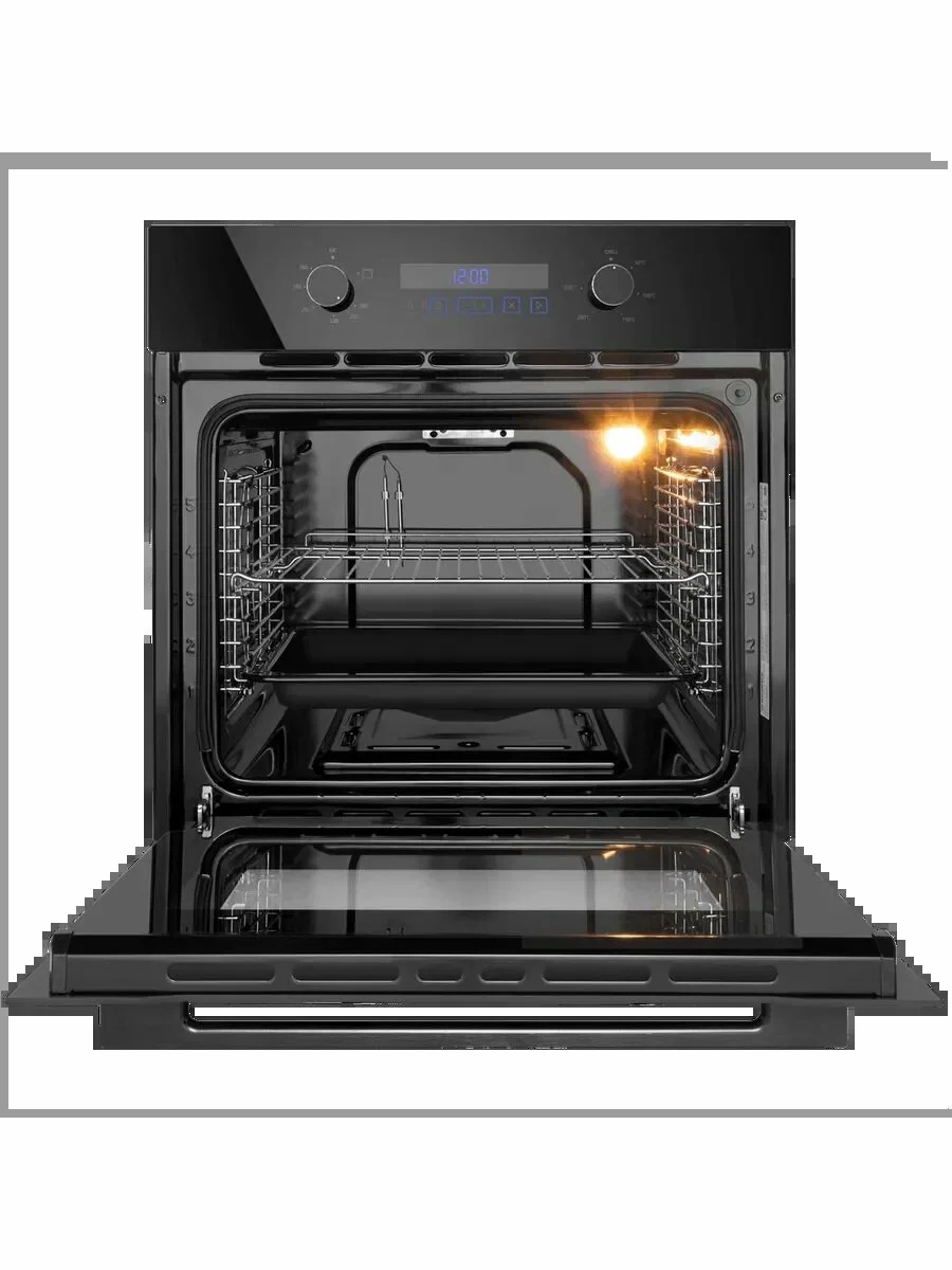Духовой шкаф Газовый Maunfeld MOGM703B2 черный