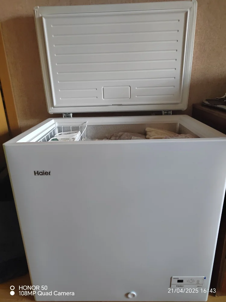 Морозильный ларь HAIER HCE200R, белый, 197 л, Уровень шума:39 дБ, 82 см x 84.5 см x 55.5 см