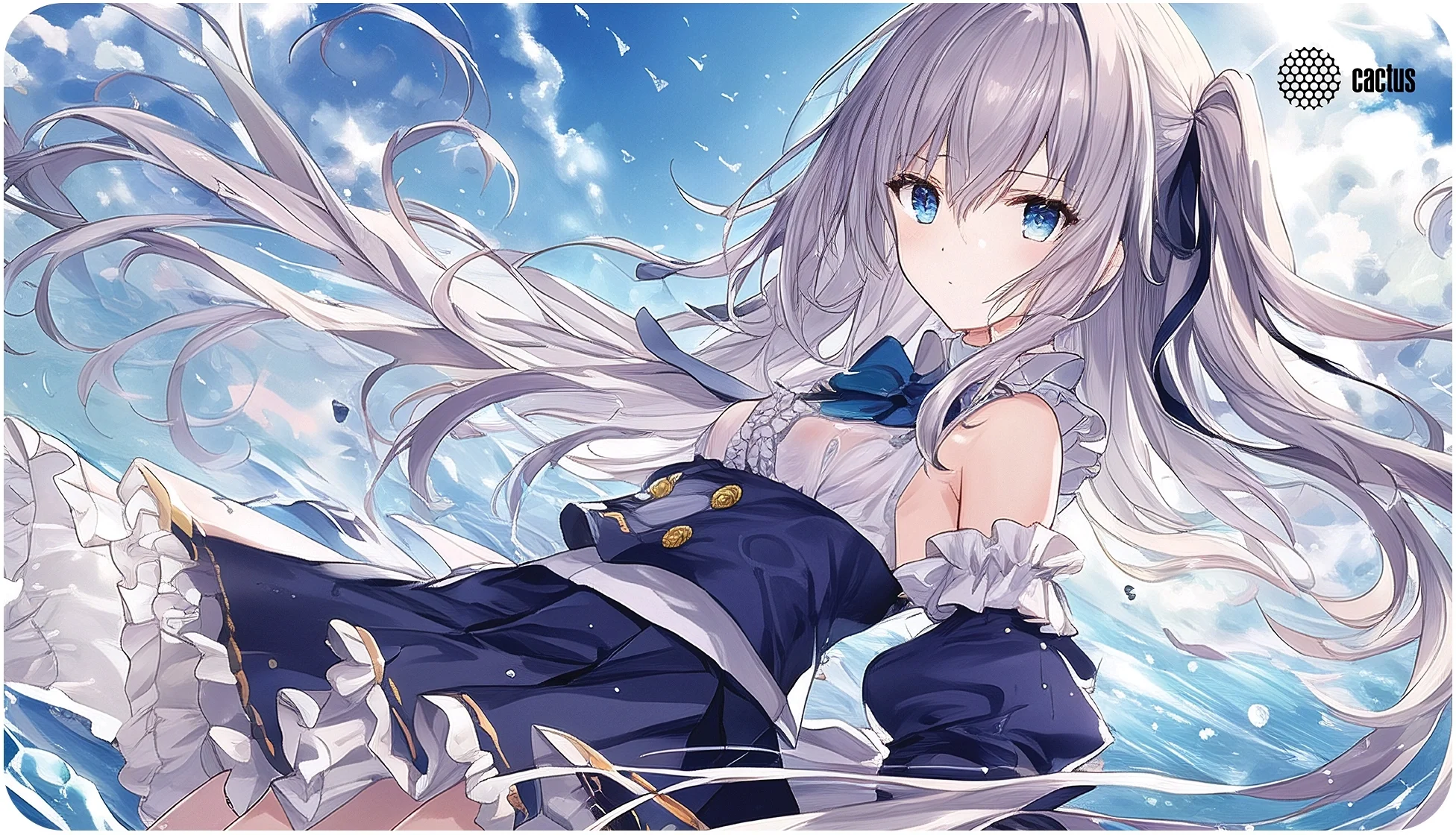 Коврик для мыши Cactus Anime blue 700x400x3мм