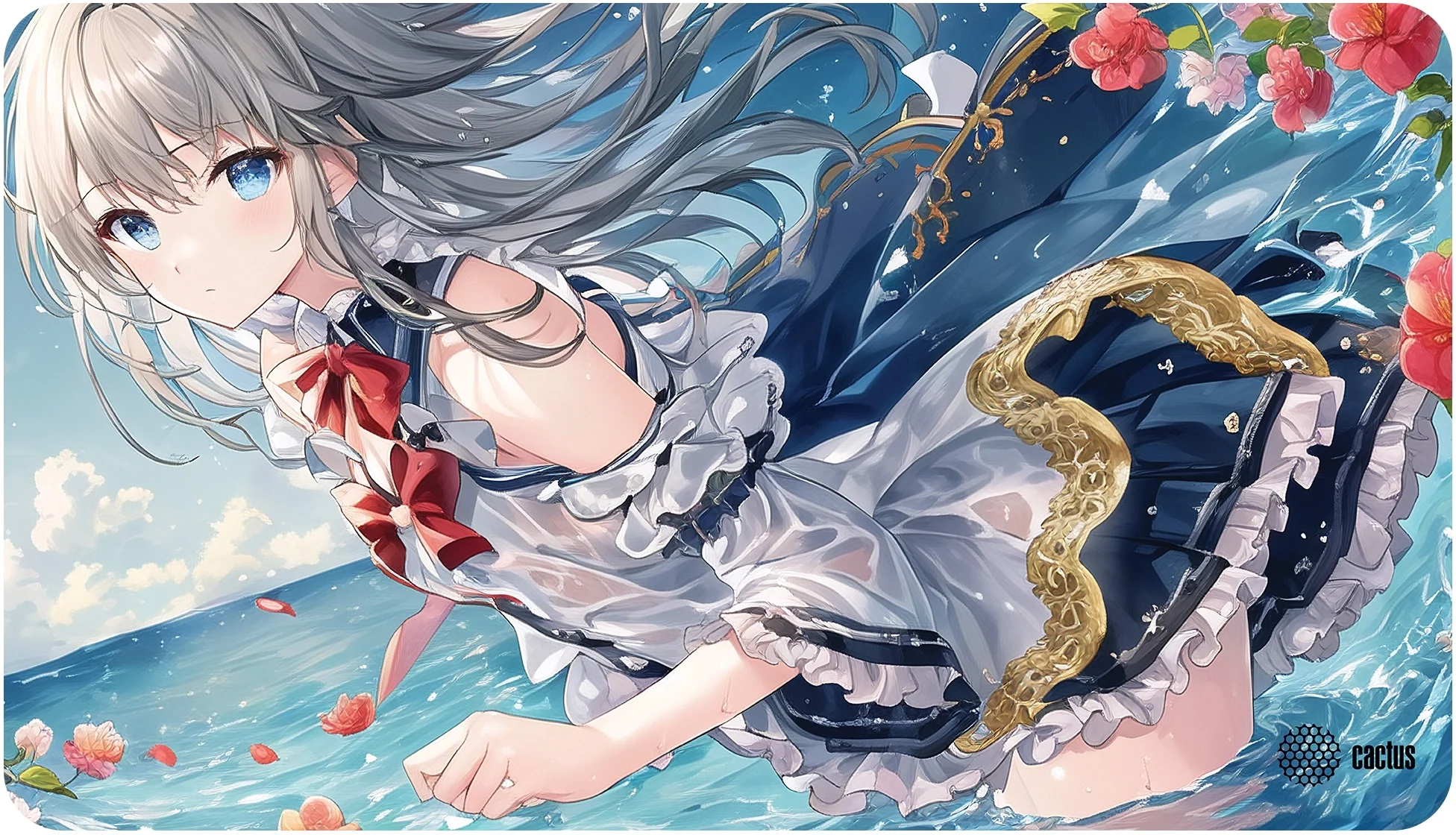 Коврик для мыши Cactus Anime flowers 700x400x3мм