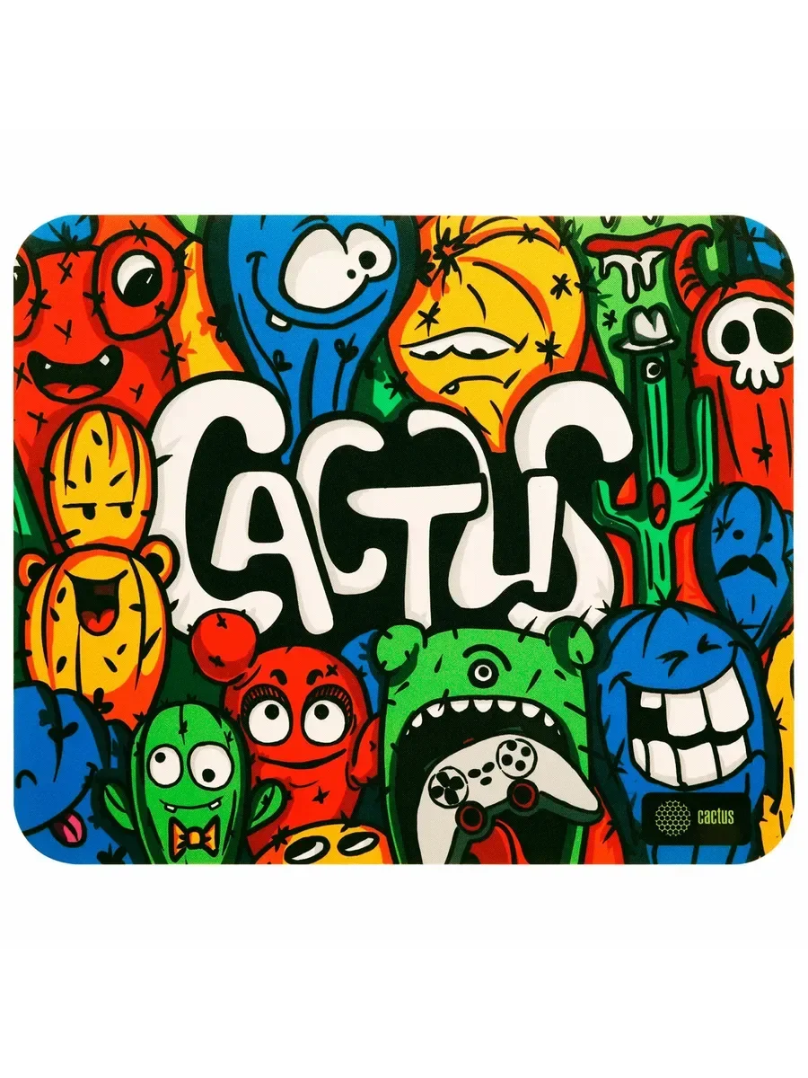 Коврик для мыши Cactus Colorful Cacti 400x300x3мм (CS-MP-PRO07XL)