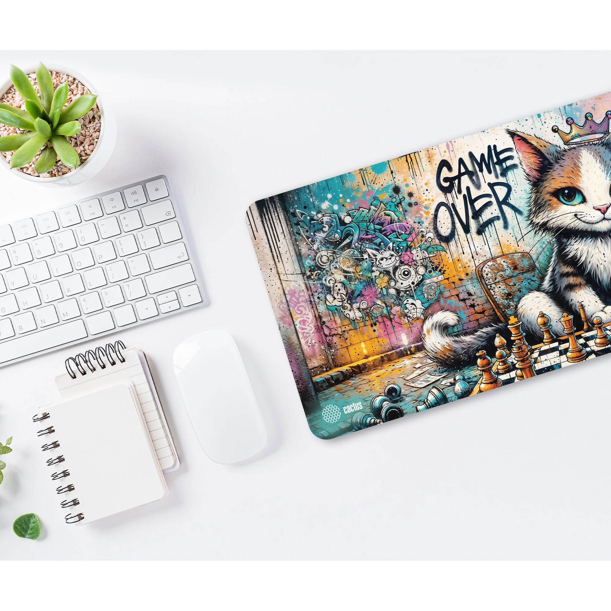 Коврик для мыши Cactus Game Over 900x400x4мм (CS-MP-COR01XXL)
