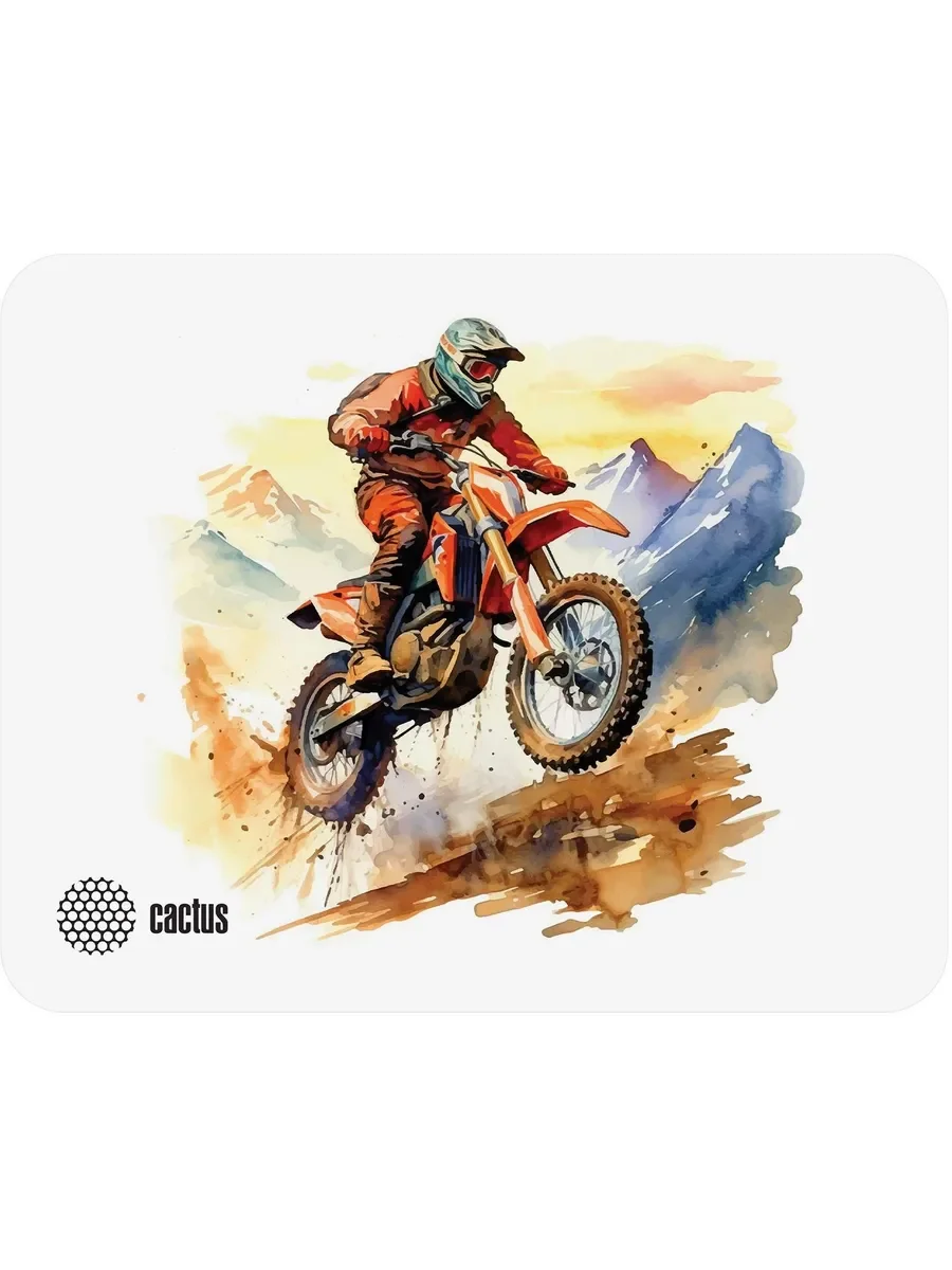 Коврик для мыши Cactus Motobike 250x200x3мм (CS-MP-D12S)