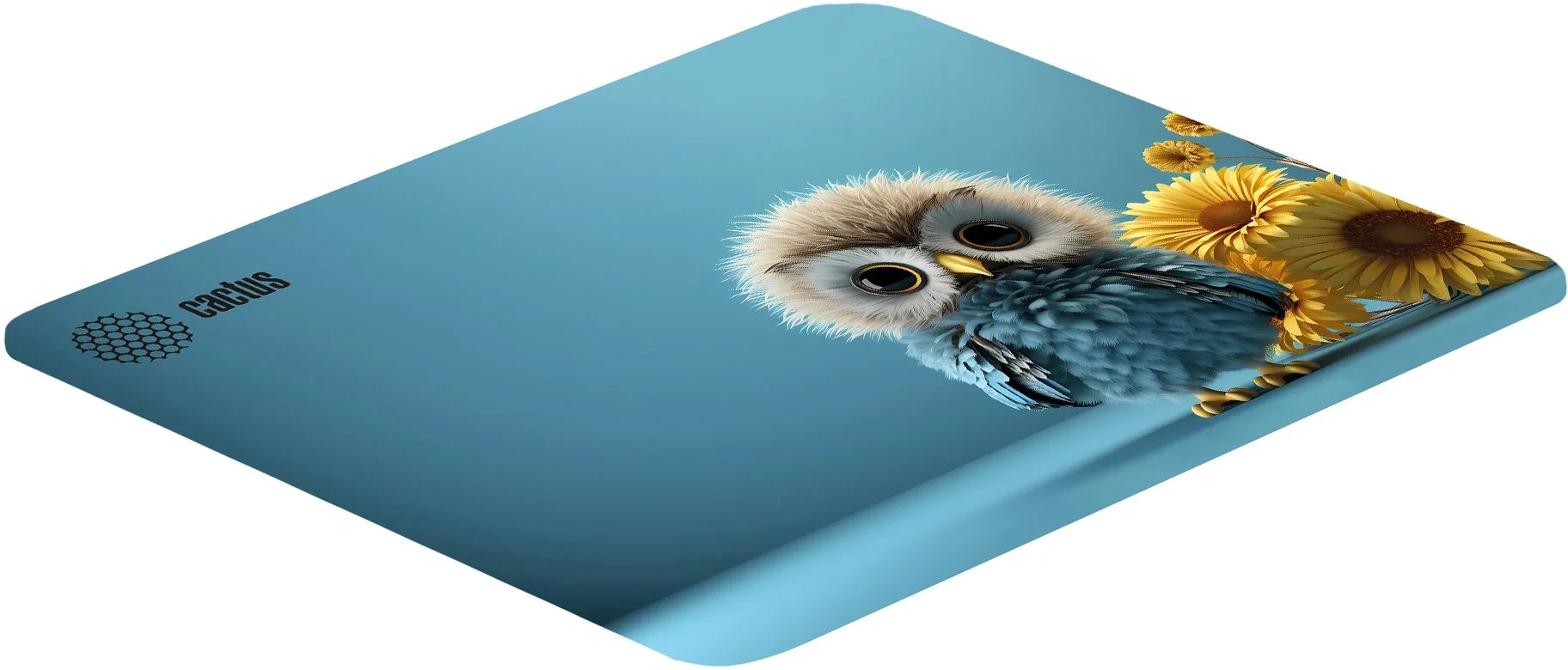 Коврик для мыши Cactus Owl blue 220x180x2мм (CS-MPC-P07XS)