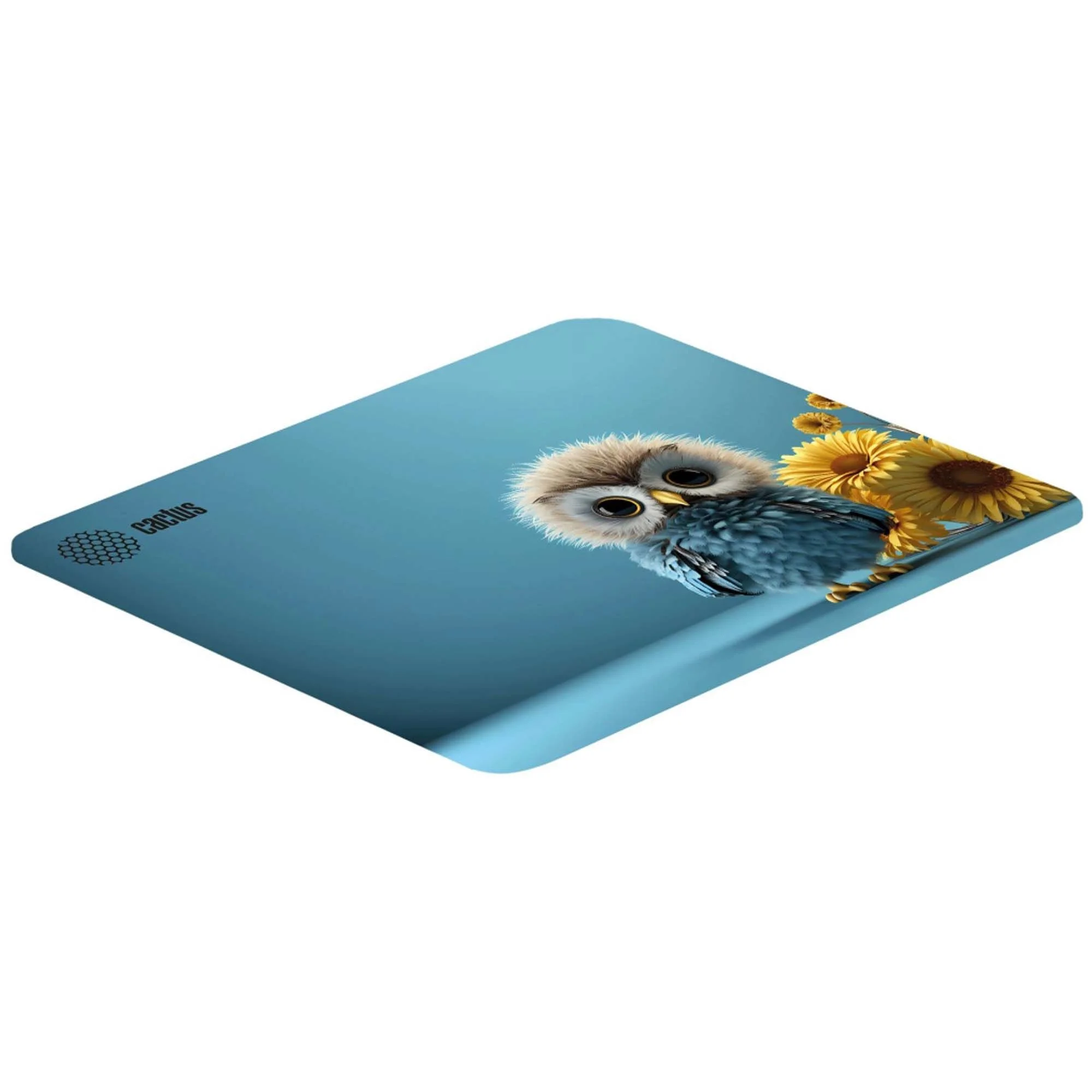 Коврик для мыши Cactus Owl gray рисунок 300x50x3мм (CS-MPC-D12M)