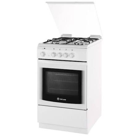 Плита комбинированная De Luxe 506031.01гэ(кр) белый