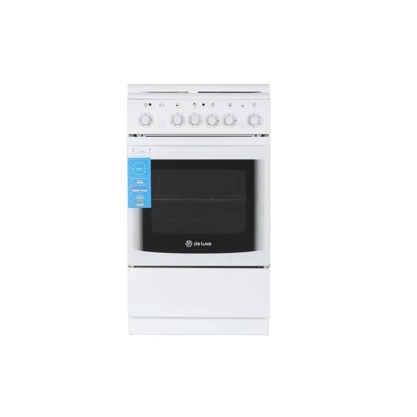 Плита комбинированная De Luxe 506031.01гэ(кр) белый