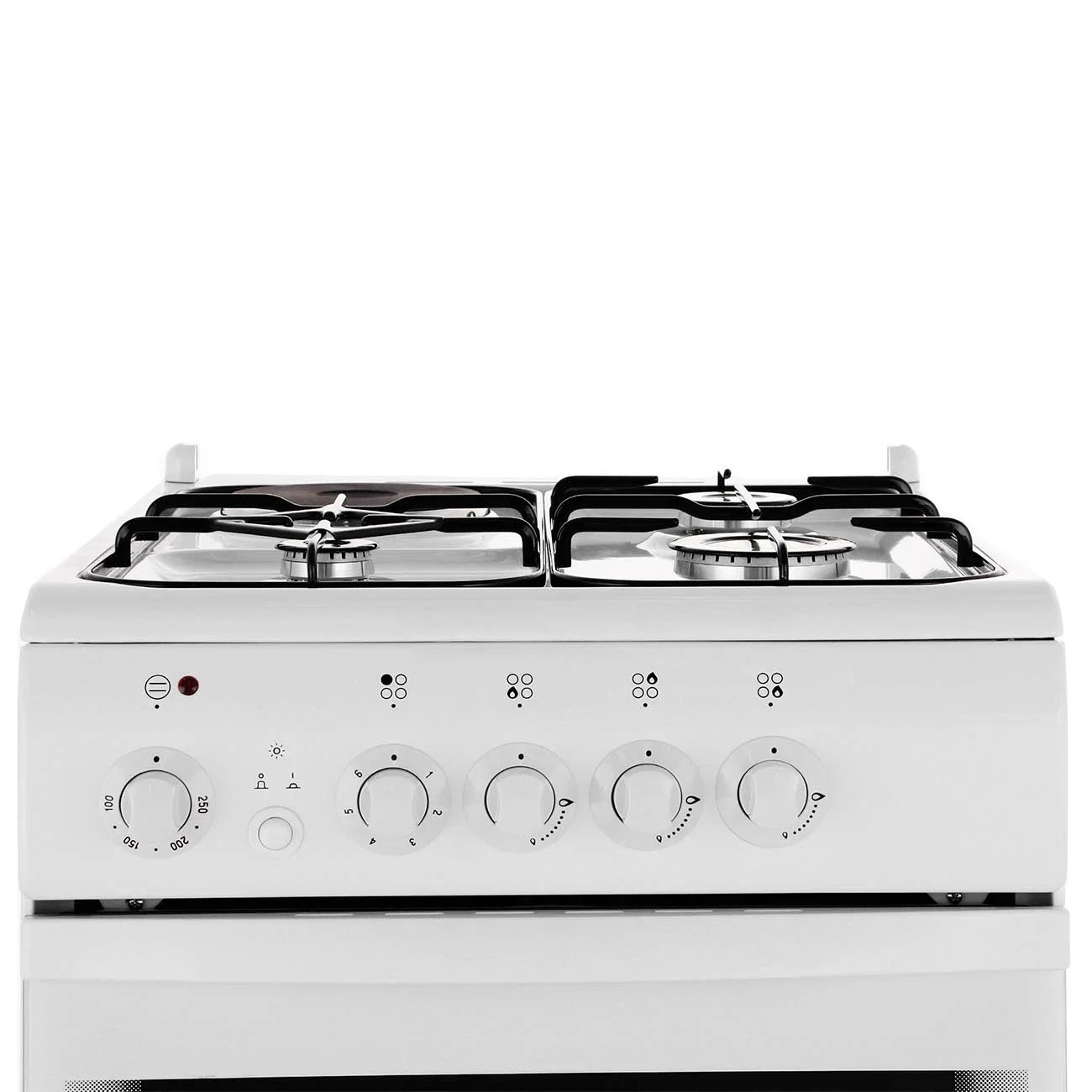 Плита комбинированная De Luxe 506031.01гэ(кр) белый