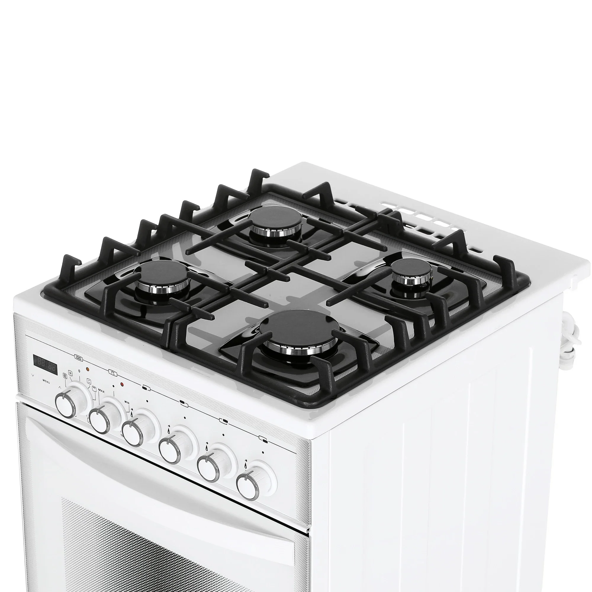 Плита комбинированная Gefest ПГЭ 5502-02 0042 50x85x58.5см белый реш.чугун, ручной (пьезо)