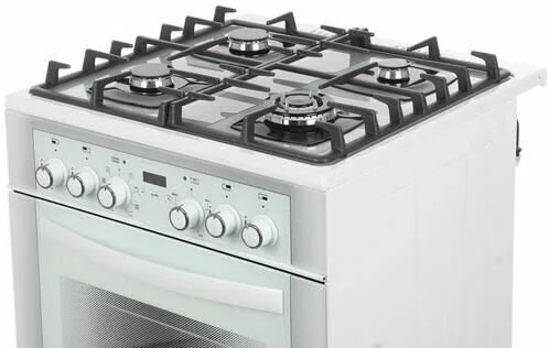 Плита комбинированная Gefest ПГЭ 6502-03 0242 белый реш.чугун 85*60*60, гриль, вертел. ГК