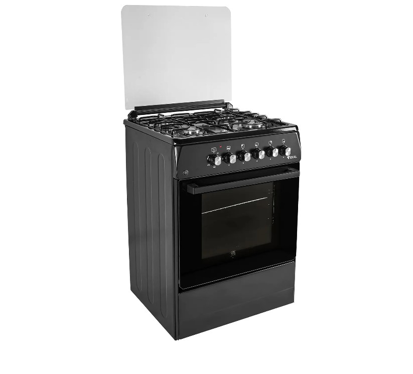 Плита комбинированная IDEAL L 115 черный (60х60х85) 4 комф. гриль, газ/эл.
