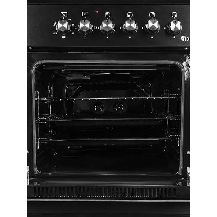 Плита комбинированная IDEAL L 115 черный  (60х60х85) 4 комф. гриль, газ/эл.