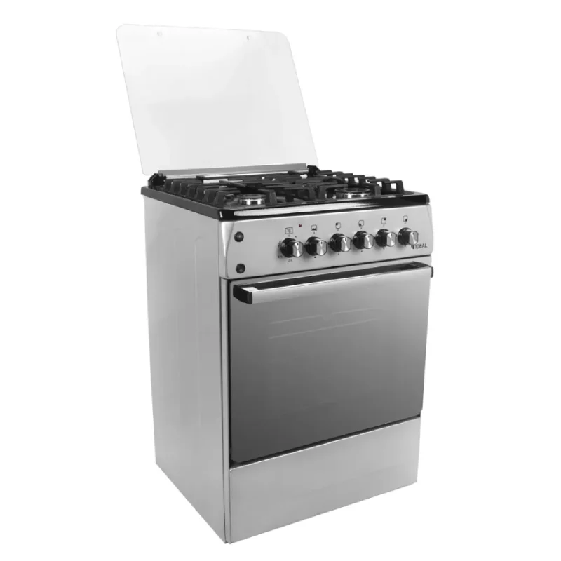 Плита комбинированная IDEAL L 155 ГК чуг. серый (60х60х85) 4 комф. гриль, газ/эл.