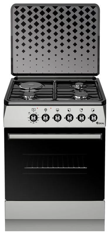 Плита комбинированная IDEAL L 250 ГК серый чуг.60*60*85
