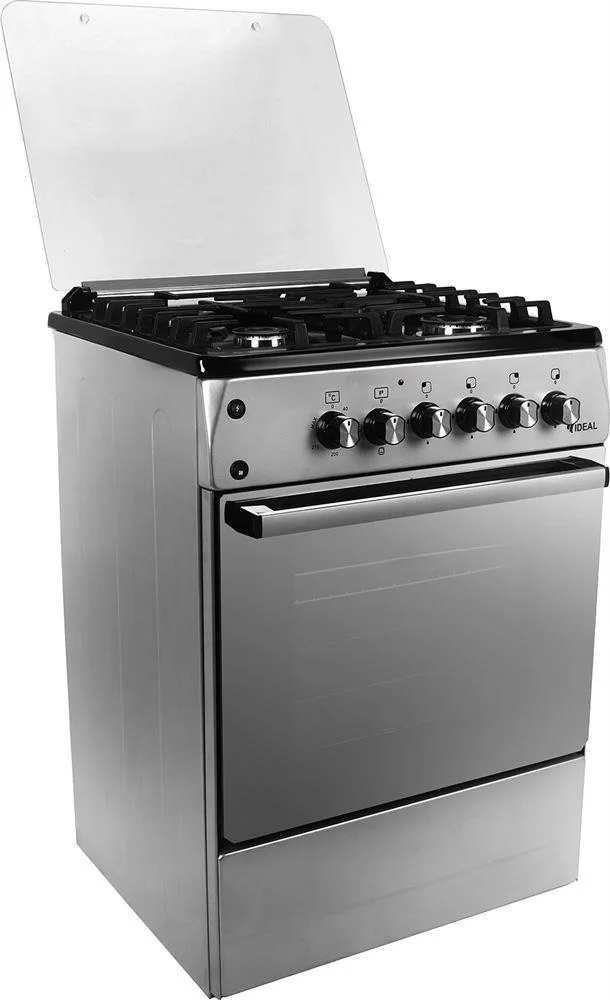 Плита комбинированная IDEAL L 280 (конвекция) ГК серый (чугун реш, духовка 65 л, 300 °C, 2700 Вт)