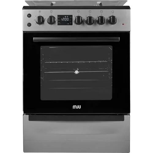Плита комбинированная MIU 6031 ЕRPDCH сер (60х60х85 4 газ кон ГК, реш.чуг,65л эл дух,ящик,элподж)