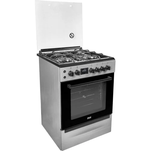 Плита комбинированная MIU 6031 ЕRPDCH сер (60х60х85 4 газ кон ГК, реш.чуг,65л эл дух,ящик,элподж)