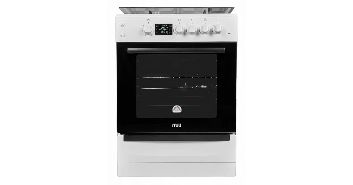 Плита комбинированная MIU 6040 ЕRPDCHK бел (60х85х60 4 газ кон ГК,чуг реш,65л эл дух, КОНВ,элподж)