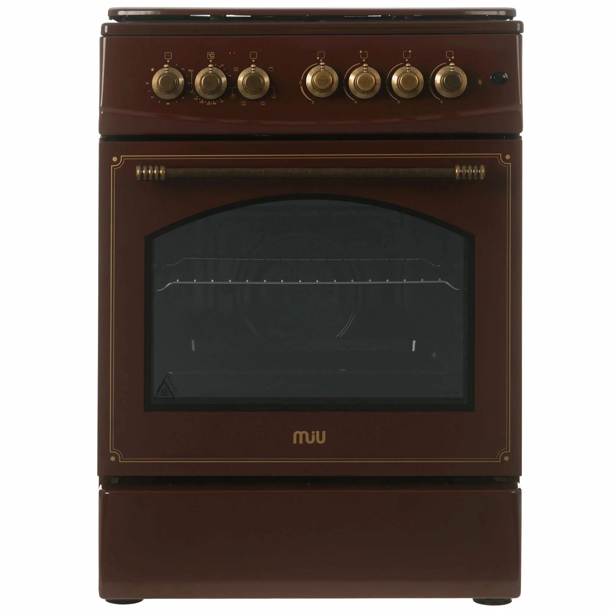 Плита комбинированная MIU Granma 61S беж ретро 60х60х86 4 газ кон ГК, реш.чуг 65л эл дух