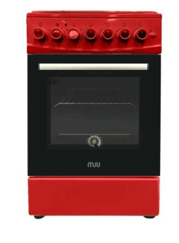 Плита комбинированная MIU Harisma 516S красная 50х60х85, ГК поверхности, эл поджиг, конвекция