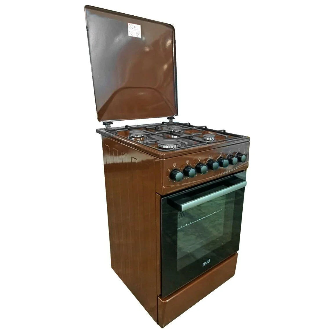 Плита комбинированная MIU Harisma 516S красная 50х60х85, ГК поверхности, эл поджиг, конвекция