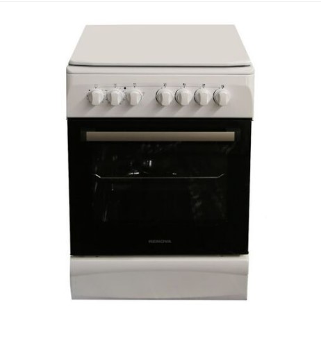 Плита комбинированная RENOVA SG6E-TDW белая,60х60х85 см, эл.духовка 70 л,4 конфорки,эл.поджиг