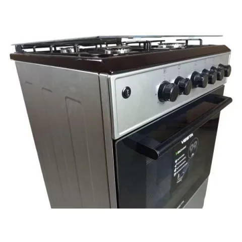 Плита комбинированная VESTA Valencia VGE 10-E Серая ГК 85x60x60 см дух. 65 л.эл поджиг полный ГК