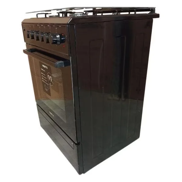 Плита комбинированная VESTA Valencia VGE 10-E Чёрный Ex 60х60х85 4 газ конф,эл.дух 65л ,элподж,термо