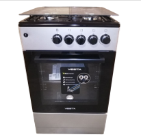 Плита комбинированная VESTA Valencia VGE 50 10-E ГК Серый 85x50x57 см газ контроль дух. 53 л.