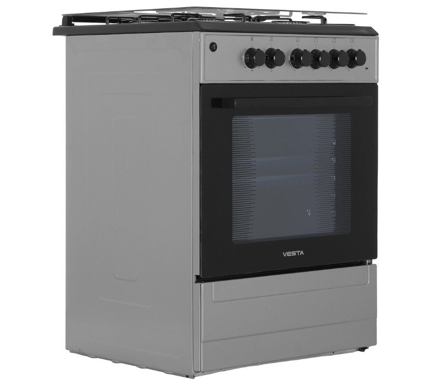 Плита комбинированная VESTA Valencia VGE 50 10-E Черный ГК